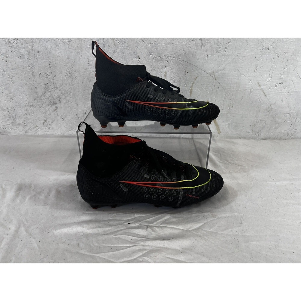 Jugafu Outdoor Soccer Cleats Mens Boys Football Cleats Shoes 8.5‎ black